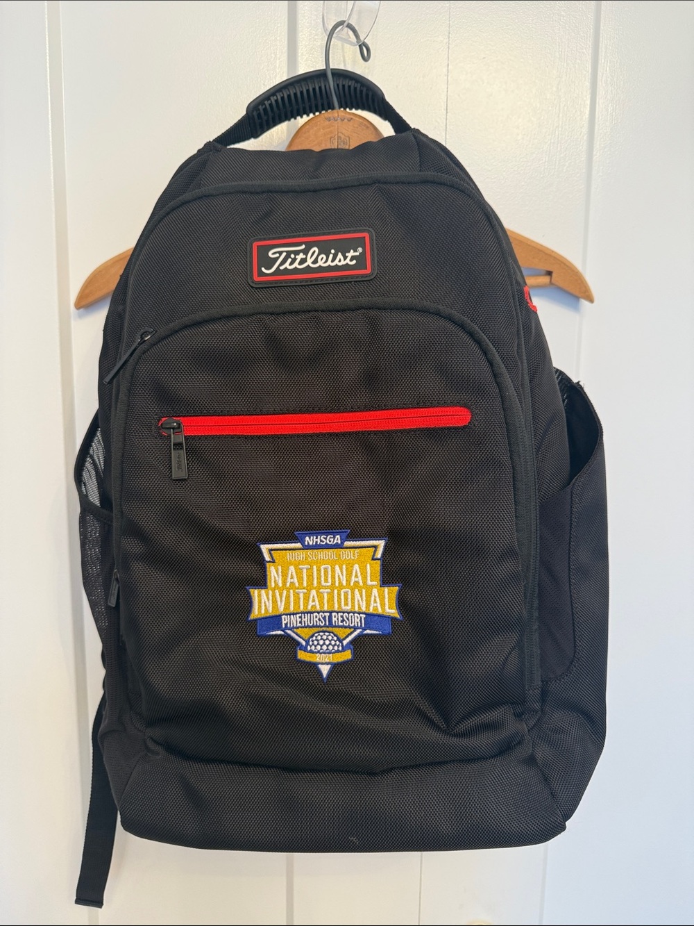 Titleist Players Golf Backpack Black/Red Pinehurst HS National Invitational 2021